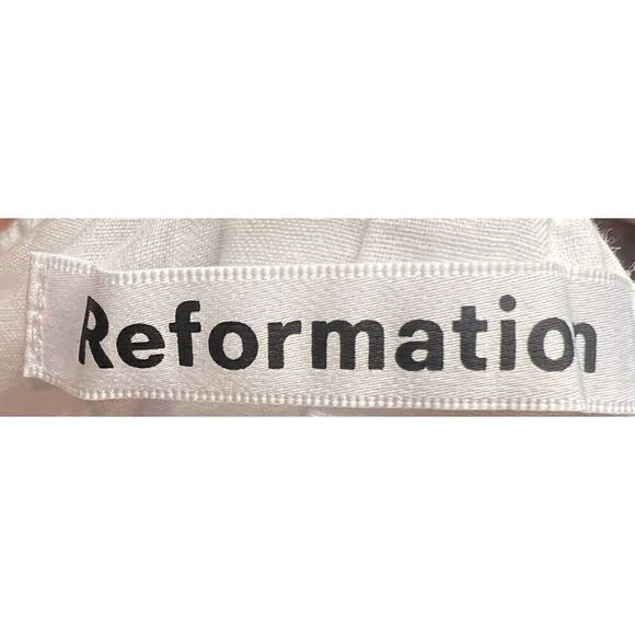 Reformation Anneliese Linen Midi Dress in 100% Linen NWT Size 4 - Picture 5 of 7